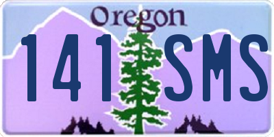 OR license plate 141SMS