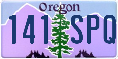 OR license plate 141SPQ