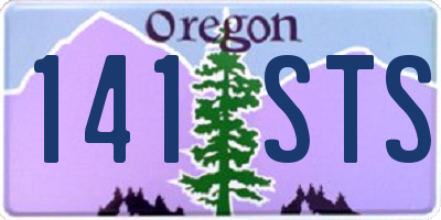 OR license plate 141STS