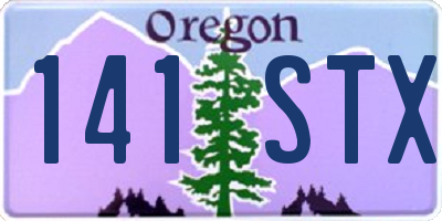 OR license plate 141STX
