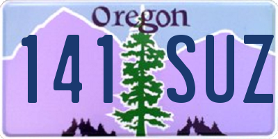 OR license plate 141SUZ