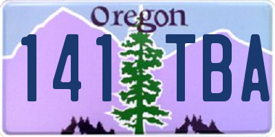 OR license plate 141TBA