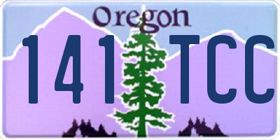 OR license plate 141TCC