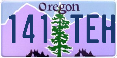 OR license plate 141TEH