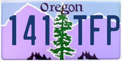 OR license plate 141TFP