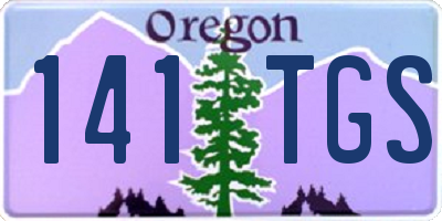 OR license plate 141TGS