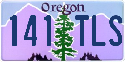 OR license plate 141TLS