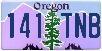 OR license plate 141TNB