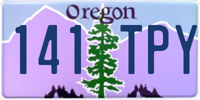 OR license plate 141TPY