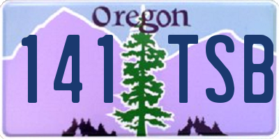 OR license plate 141TSB