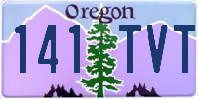 OR license plate 141TVT