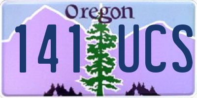 OR license plate 141UCS
