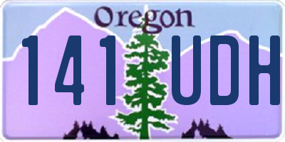 OR license plate 141UDH