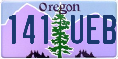 OR license plate 141UEB