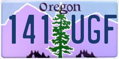 OR license plate 141UGF
