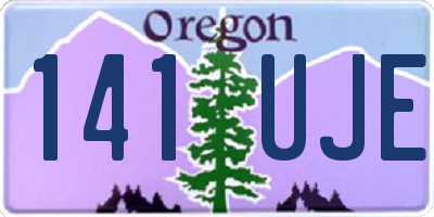 OR license plate 141UJE