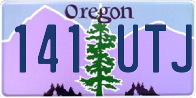 OR license plate 141UTJ