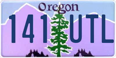 OR license plate 141UTL