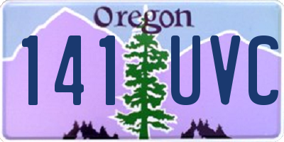 OR license plate 141UVC