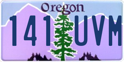 OR license plate 141UVM