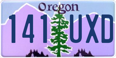 OR license plate 141UXD