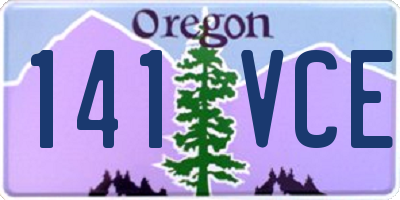 OR license plate 141VCE