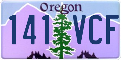 OR license plate 141VCF