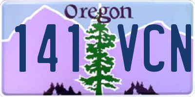 OR license plate 141VCN