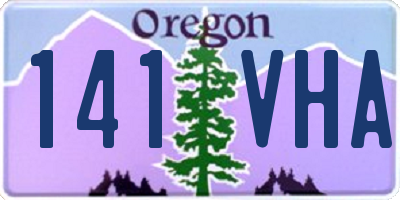OR license plate 141VHA