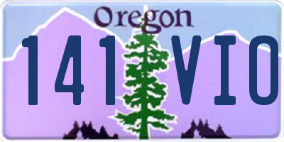 OR license plate 141VIO