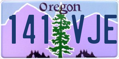 OR license plate 141VJE
