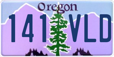 OR license plate 141VLD
