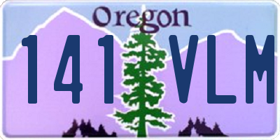OR license plate 141VLM