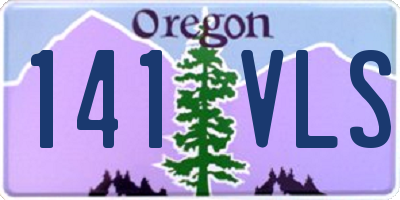 OR license plate 141VLS
