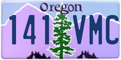 OR license plate 141VMC