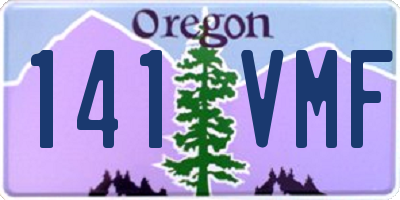 OR license plate 141VMF
