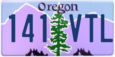 OR license plate 141VTL