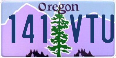 OR license plate 141VTU