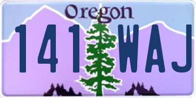 OR license plate 141WAJ