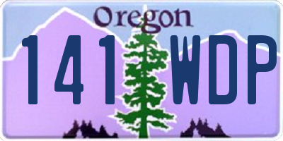 OR license plate 141WDP