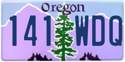 OR license plate 141WDQ