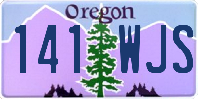 OR license plate 141WJS