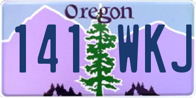 OR license plate 141WKJ