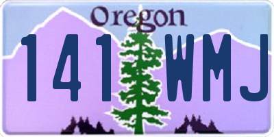 OR license plate 141WMJ