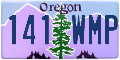 OR license plate 141WMP