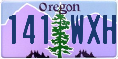 OR license plate 141WXH