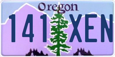 OR license plate 141XEN