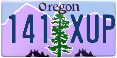 OR license plate 141XUP