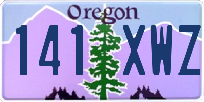 OR license plate 141XWZ