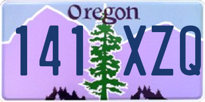 OR license plate 141XZQ